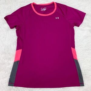 Under Armour Women's short sleeve fitted HG Alpha Novelty T-shirt in pink